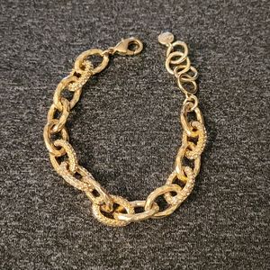 Stella & Dot Christina link bracelet gold